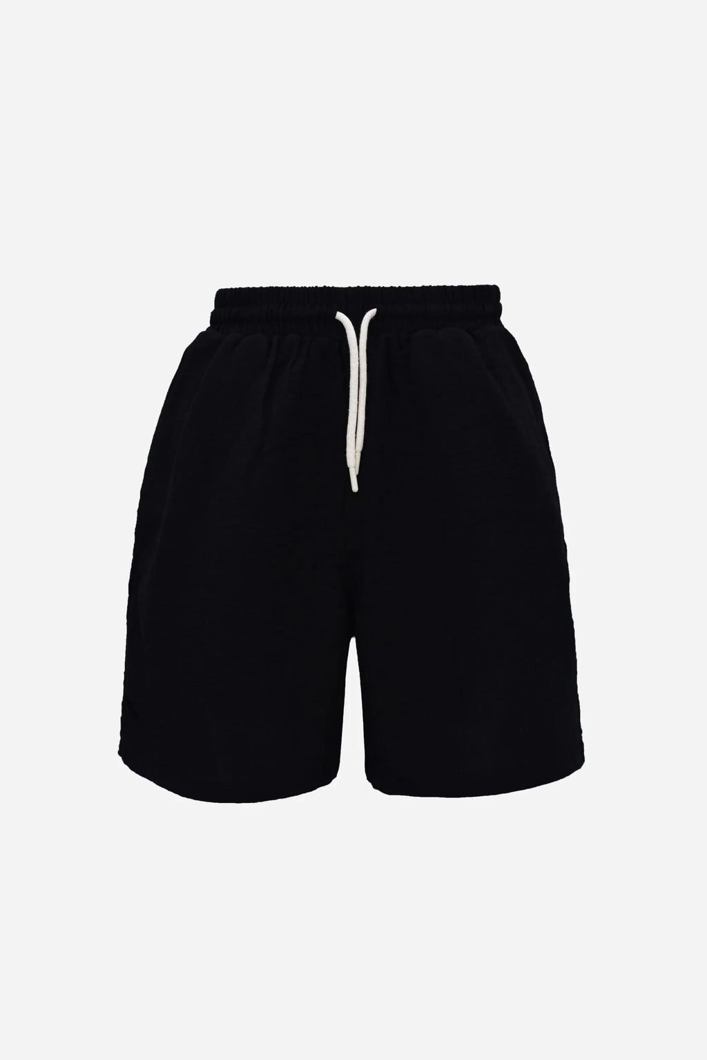 Siyah Oversize Müslin Şort