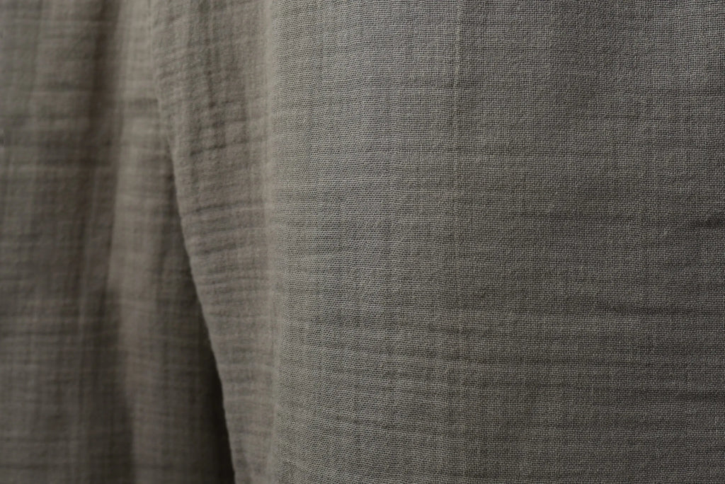 Haki Oversize Müslin Şort
